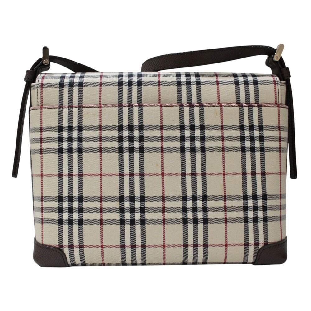 BURBERRY Nova Check Shoulder Bag Brown Beige Tan Classic - Picture 2 of 7